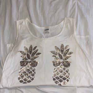 Victoria Secret Pink Muscle Tank w/ Pineapples